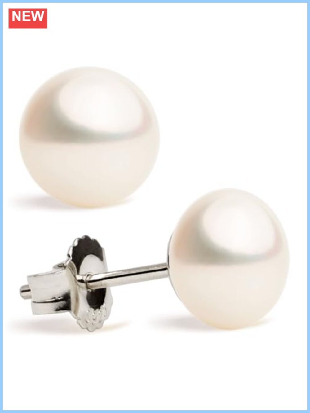 Freshwater Pearl Stud Earrings 925 Sterling Silver